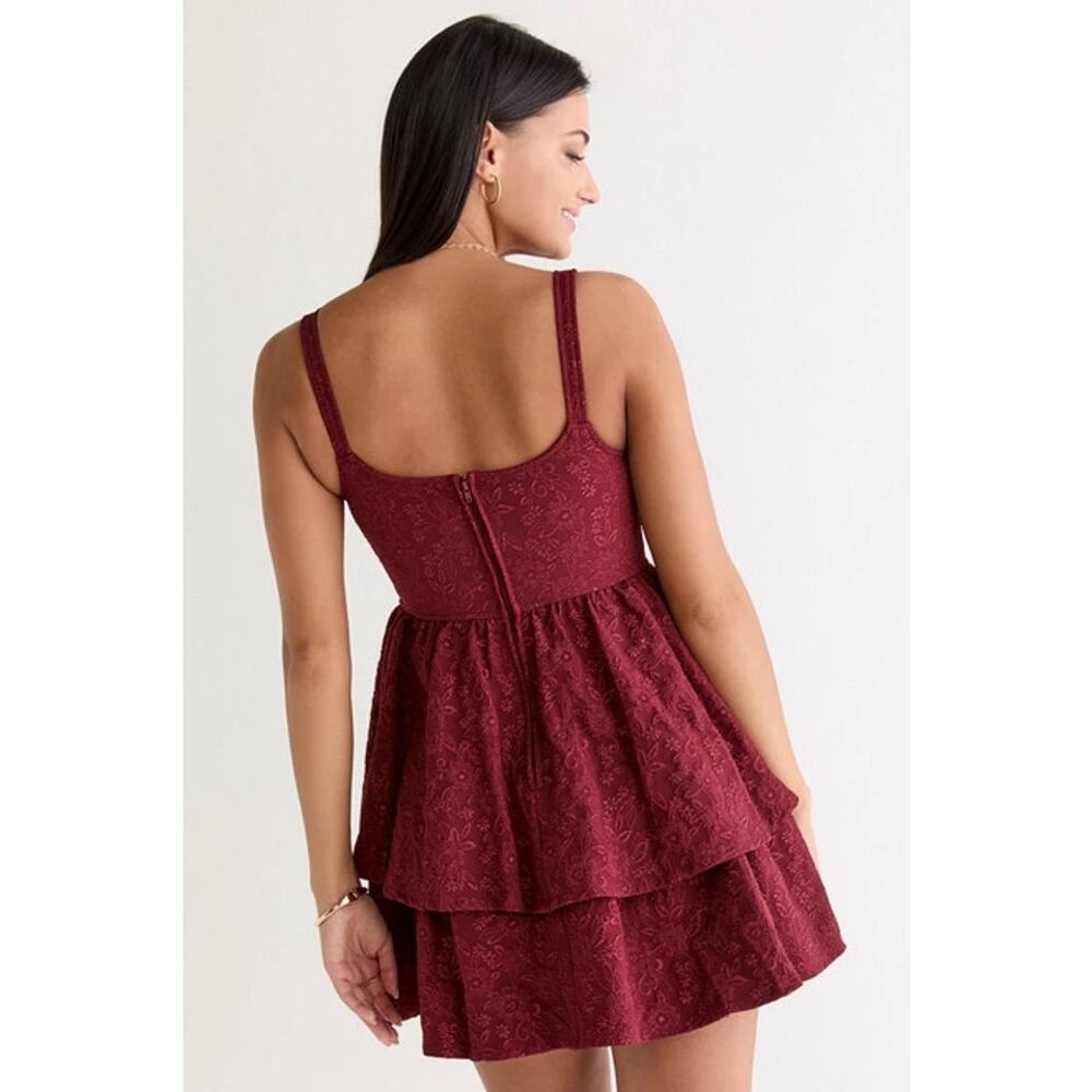 Francesca's Shawna Corset Fit and Flare Mini Dress - Women's Large - Picture 2 of 9